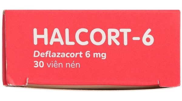 Halcort-6 thuốc kháng viêm, trị viêm khớp dạng thấp (3 vỉ x 10 viên)