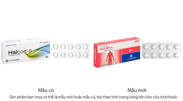 Halcort-6 thuốc kháng viêm, trị viêm khớp dạng thấp (3 vỉ x 10 viên)