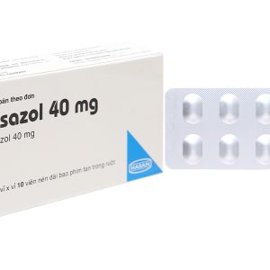 Hansazol 40mg trị trào ngược dạ dày, thực quản (3 vỉ x 10 viên)
