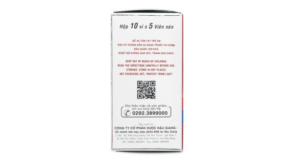 Hapacol 650 giảm đau, hạ sốt (10 vỉ x 5 viên)