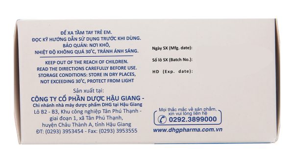 Hapacol Blue 500mg giảm đau, hạ sốt (10 vỉ x 10 viên)