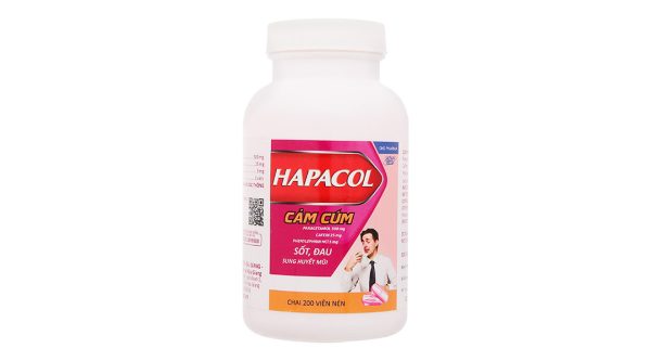 Hapacol Cảm Cúm trị các triệu chứng của cảm cúm chai 200 viên