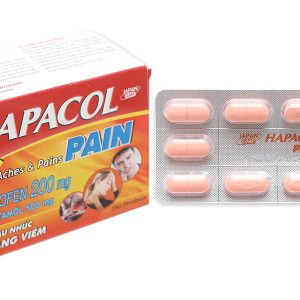 Hapacol Pain giảm đau, hạ sốt từ nhẹ đến trung bình (10 vỉ x 10 viên)