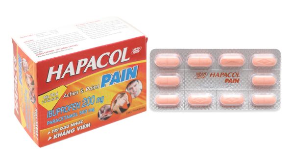 Hapacol Pain giảm đau, hạ sốt từ nhẹ đến trung bình (10 vỉ x 10 viên)