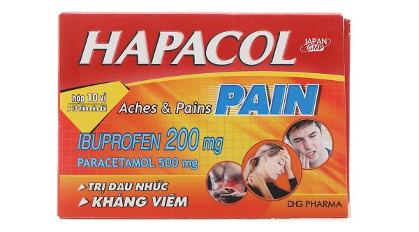 Hapacol Pain giảm đau, hạ sốt từ nhẹ đến trung bình (10 vỉ x 10 viên)