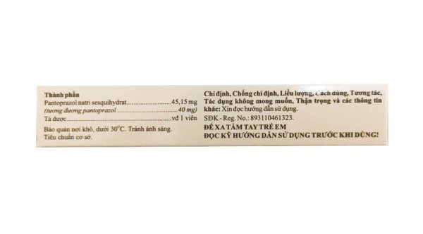 Hasanloc 40mg điều trị loét dạ dày - tá tràng (3 vỉ x 10 viên)