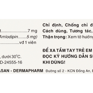 Hasanlor 5 trị tăng huyết áp (10 vỉ x 10 viên)