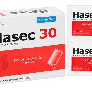Thuốc cốm Hasec 30 điều trị triệu chứng tiêu chảy cấp ở trẻ em (24 gói x 1,5g)