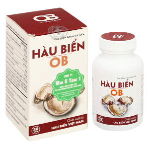 Hàu Biển OB hỗ trợ tăng cường sinh lực, cải thiện sinh lý nam hộp 30 viên
