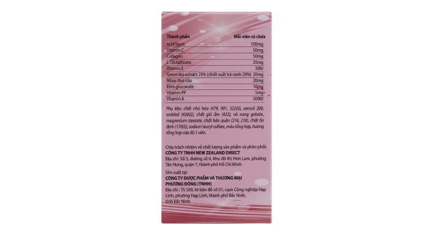 Hauora Maxi White làm trắng da, giảm nám lọ 30 viên
