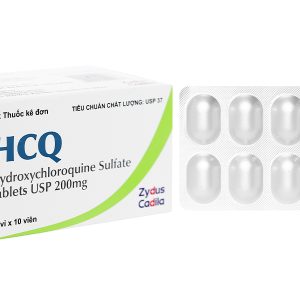 HCQ 200mg trị sốt rét cấp, lupus ban đỏ và viêm khớp dạng thấp (10 vỉ x 10 viên)
