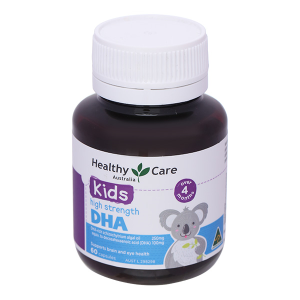 Healthy Care Kids High Strength DHA tăng sức đề kháng, tốt cho não bộ và mắt lọ 60 viên