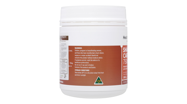 Sụn vi cá mâp Healthy Care Shark Cartilage 750mg hỗ trợ khớp lọ 200 viên