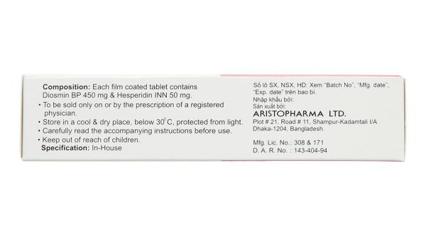 Hemoral Tablet trị trĩ, suy giãn tĩnh mạch (3 vỉ x 10 viên)