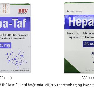 Hepa-Taf 25mg trị viêm gan siêu vi B mạn tính lọ 30 viên