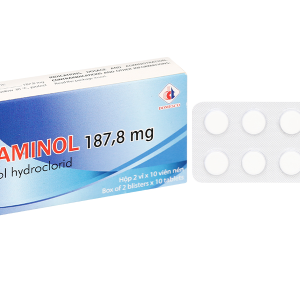 Heptaminol Domesco 187.8mg trị triệu chứng trong hạ huyết áp tư thế (2 vỉ x 10 viên)