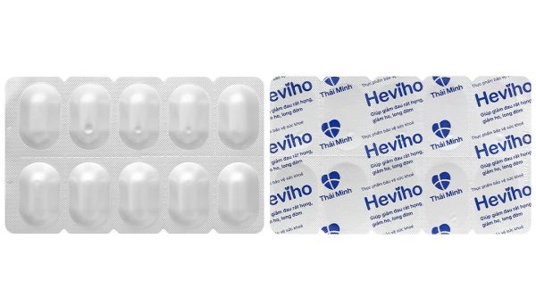 Heviho hỗ trợ giảm ho, đau rát họng hộp 20 viên