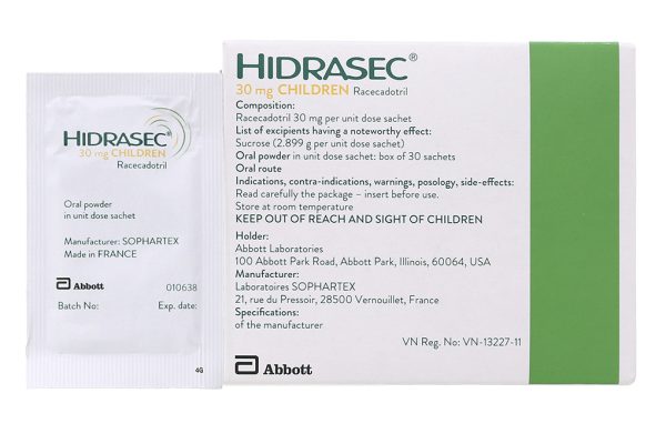 Thuốc bột Hidrasec Children 30mg trị tiêu chảy, bù nước ở trẻ em (30 gói x 30mg)