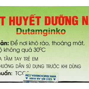 Viên bao đường hoạt huyết dưỡng não Dutamginko (5 vỉ x 20 viên)