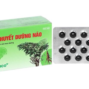 Viên bao đường Hoạt Huyết Dưỡng Não Traphaco giúp cải thiện trí nhớ (5 vỉ x 20 viên)
