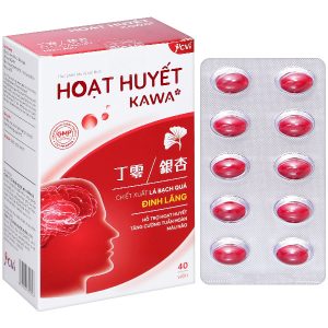Hoạt huyết Kawa giúp tăng cường lưu thông máu não hộp 40 viên