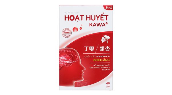 Hoạt huyết Kawa giúp tăng cường lưu thông máu não hộp 40 viên