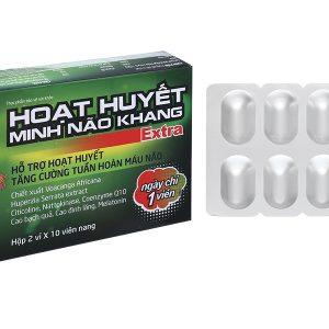 Hoạt huyết Minh Não Khang Extra giúp tăng cường tuần hoàn máu não hộp 20 viên