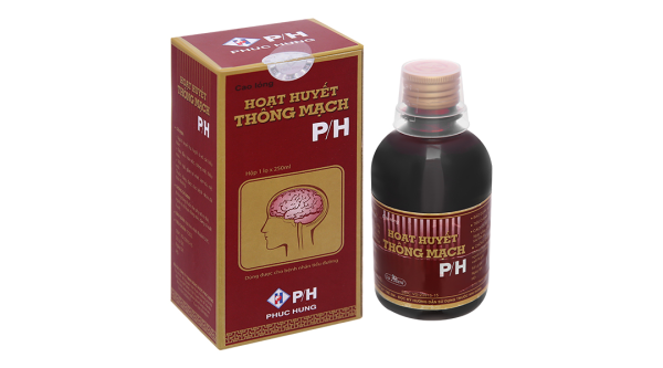 Cao lỏng Hoạt Huyết Thông Mạch P/H tăng tuần hoàn máu não, cải thiện trí nhớ chai 250ml