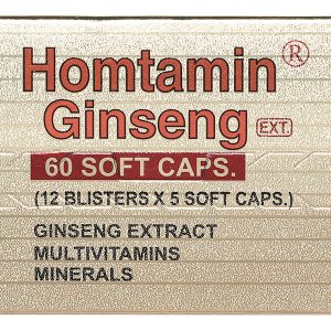 Homtamin Ginseng bổ sung vitamin và khoáng chất, giảm mệt mỏi (12 vỉ x 5 viên)
