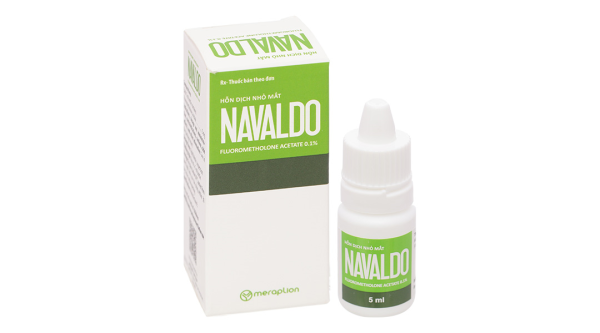 Hỗn dịch nhỏ mắt Navaldo 0.1% trị viêm mí mắt, viêm giác mạc lọ 5ml