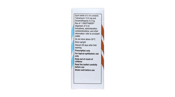 Hỗn dịch nhỏ mắt TobraDex trị viêm mắt có đáp ứng với corticoid chai 5ml