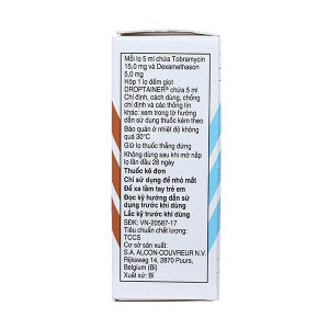 Hỗn dịch nhỏ mắt TobraDex trị viêm mắt có đáp ứng với corticoid chai 5ml