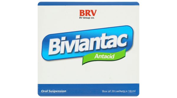 Hỗn dịch uống Biviantac giảm đầy hơi, trướng bụng ăn không tiêu (20 gói x 10ml)