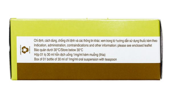 Hỗn dịch uống Motilium 1mg/ml trị triệu chứng nôn và buồn nôn chai 30ml
