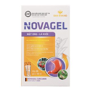 Hỗn dịch Novagel hỗ trợ bảo vệ niêm mạc dạ dày hộp 20 gói x 10ml