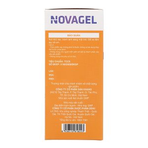 Hỗn dịch Novagel hỗ trợ bảo vệ niêm mạc dạ dày hộp 20 gói x 10ml