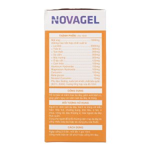 Hỗn dịch Novagel hỗ trợ bảo vệ niêm mạc dạ dày hộp 20 gói x 10ml