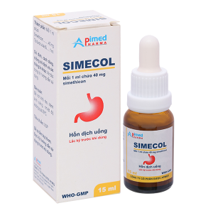 Hỗn dịch uống Simecol chống đầy hơi, giảm triệu chứng khó tiêu chai 15ml