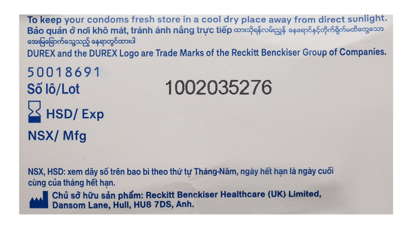 Bao cao su Durex Kingtex ôm sát, vừa vặn 49mm hộp 12 cái