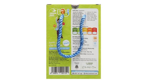 Nước yến Green Bird Babi hương vani cho trẻ em hộp 4 hũ x 72g
