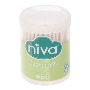 Tăm bông ráy tai Niva AJ1 thân giấy đầu tròn và xoắn hũ 100 que