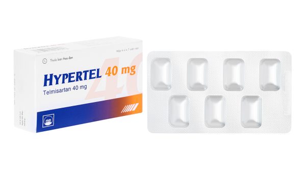 Hypertel 40mg trị tăng huyết áp vô căn (4 vỉ x 7 viên)