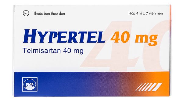 Hypertel 40mg trị tăng huyết áp vô căn (4 vỉ x 7 viên)