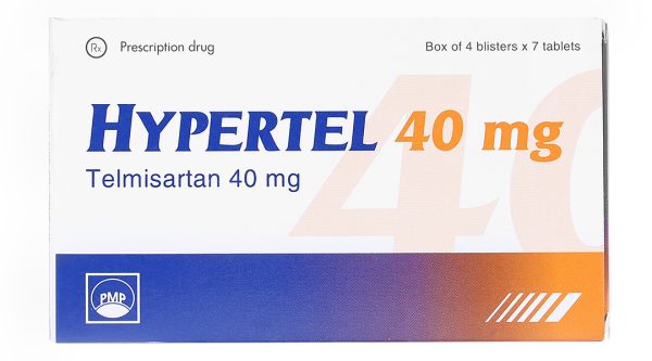 Hypertel 40mg trị tăng huyết áp vô căn (4 vỉ x 7 viên)