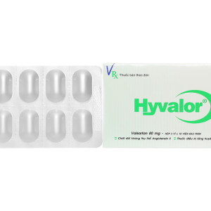 Hyvalor 80mg trị tăng huyết áp, suy tim (3 vỉ x 10 viên)