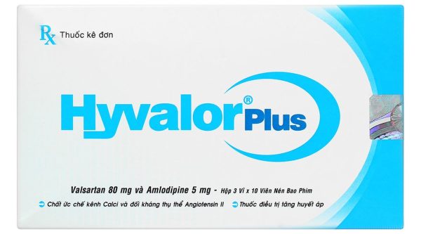 Hyvalor plus điều trị cao huyết áp (3 vỉ x 10 viên)