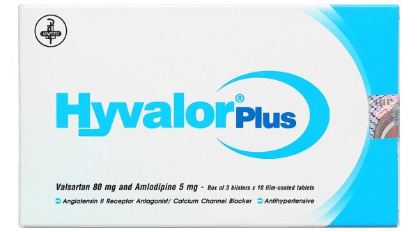 Hyvalor plus điều trị cao huyết áp (3 vỉ x 10 viên)