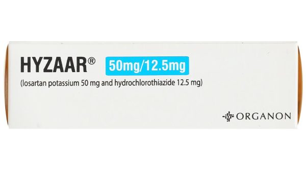 Hyzaar 50/12.5mg trị tăng huyết áp (2 vỉ x 14 viên)