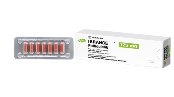 Ibrance 125mg Pfizer chỉ định điều trị một số trường hợp ung thư vú (1 vỉ x 7 viên)