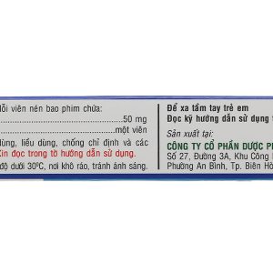 Ibutop 50 trị triệu chứng trong viêm dạ dày (2 vỉ x 10 viên)